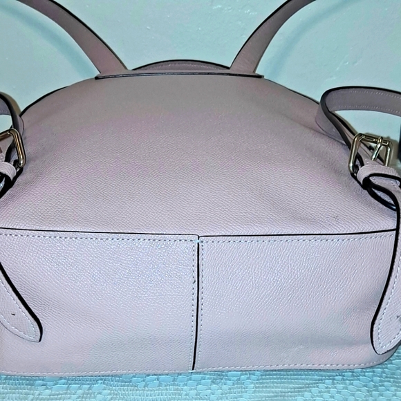 COACH Jordyn Pink Backpack Crossgrain Leather Goldtone Hardware EUC - Picture 5 of 10